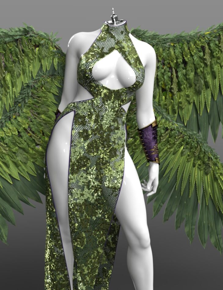 Holy for Celestial Angel Wearables and Wings Mega Set for Genesis 9_DAZ3D下载站