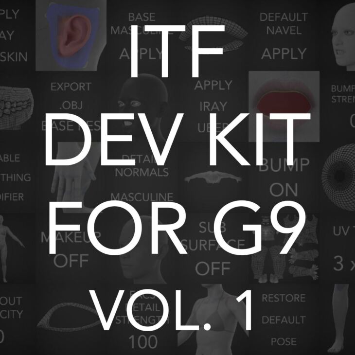 ITF Dev Kit for Genesis 9 – Volume 1_DAZ3D下载站