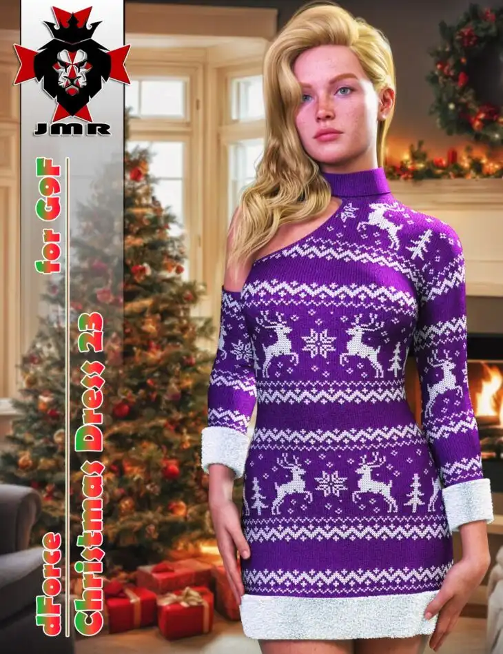 JMR dForce Christmas Dress 23 G9F_DAZ3DDL