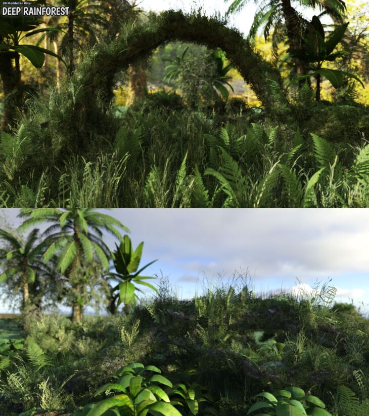 Modular 3D Kits: Deep Rainforest_DAZ3DDL