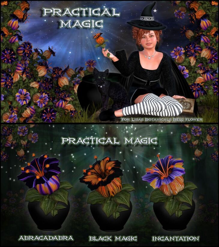 Practical Magic for Lisa’s Botanicals Bell Flower_DAZ3DDL