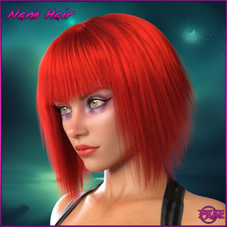 Prae-Nano Hair For G8 G9 Daz_DAZ3D下载站