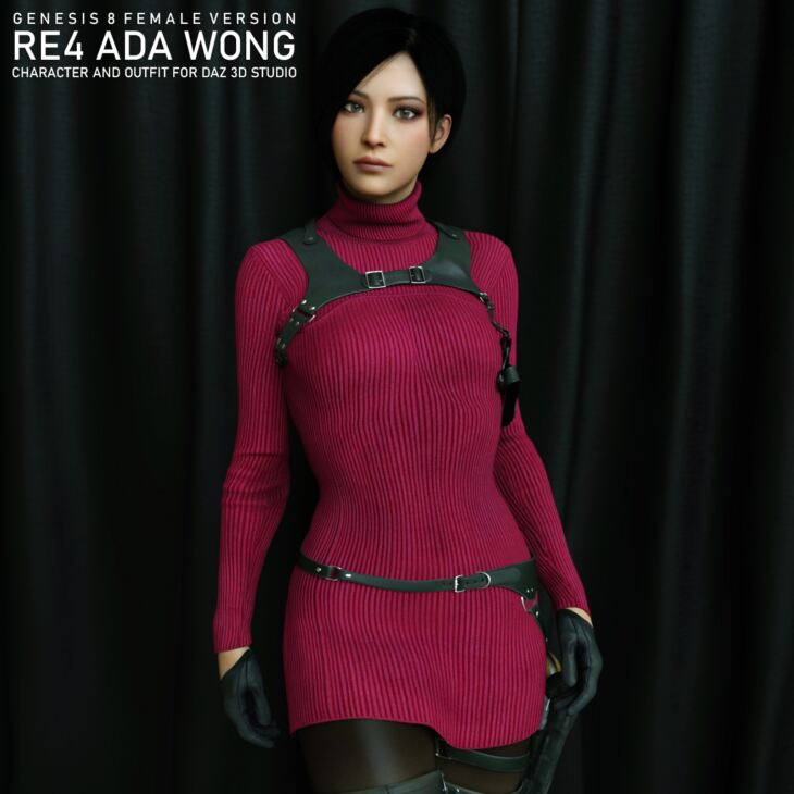 RE4 Ada Wong For G8F_DAZ3D下载站