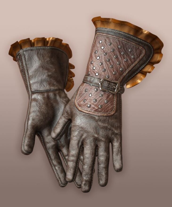 Renaissance Gloves for G8M, G8F and G9_DAZ3D下载站