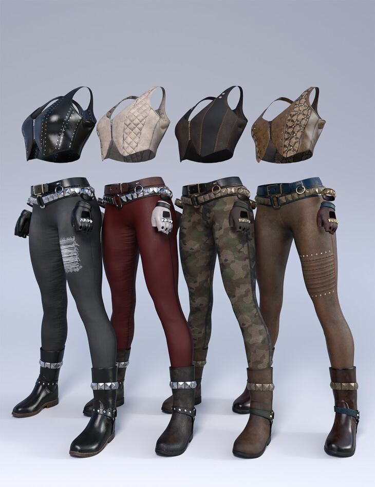 Road Warrior Outfit Textures_DAZ3D下载站