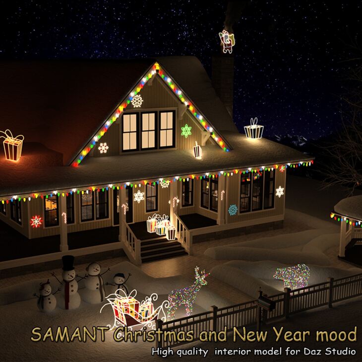 SAMANT Christmas and New Year mood_DAZ3D下载站