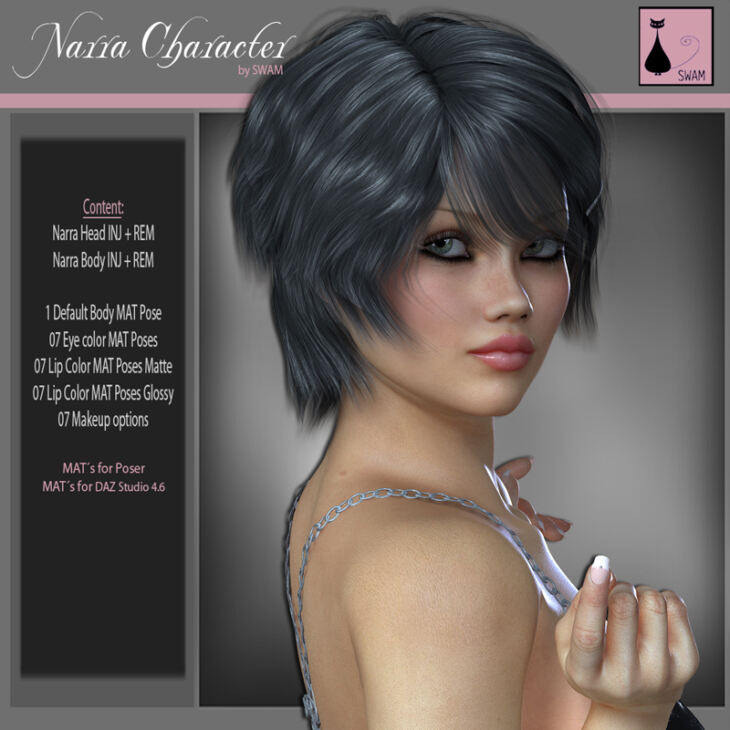 SWAM Narra Character V4_DAZ3D下载站