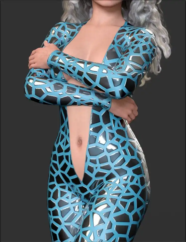 Sexy Skinz – Shattered Bodysuit for Genesis 9_DAZ3DDL