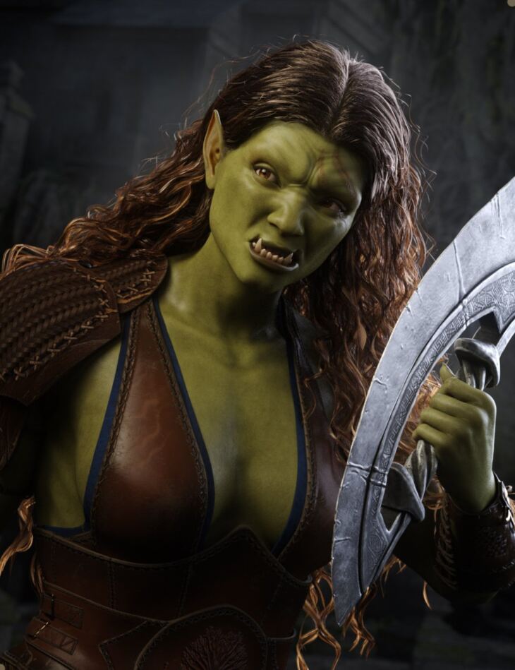 She Orc for Genesis 9_DAZ3D下载站