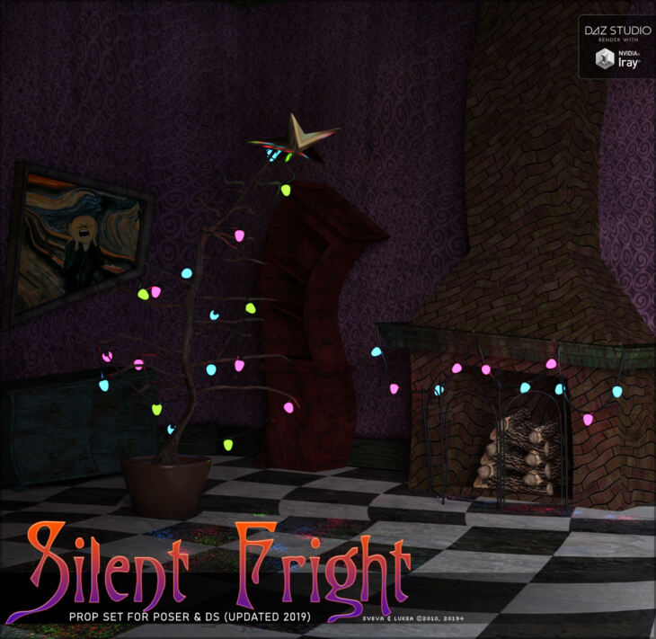 Silent Fright Set_DAZ3D下载站