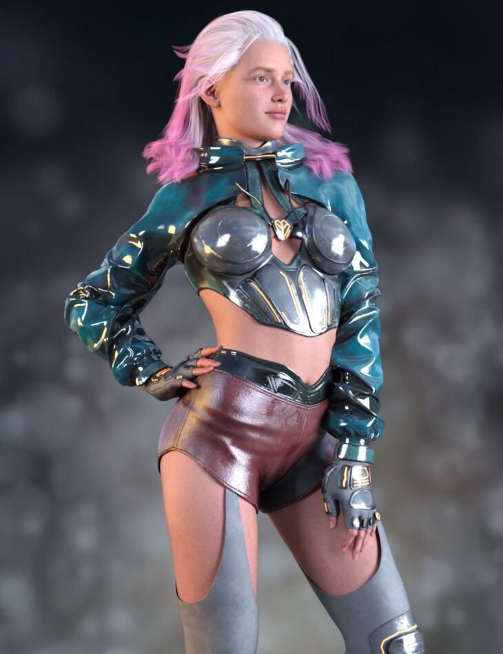 Techno Night Outfit for Genesis 9_DAZ3D下载站