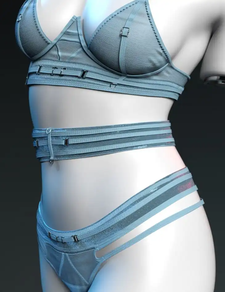 X-Fashion Luxury Lingerie for Genesis 9_DAZ3D下载站