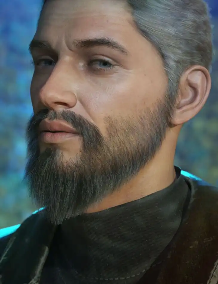 dForce Iden Beard for Genesis 9_DAZ3DDL