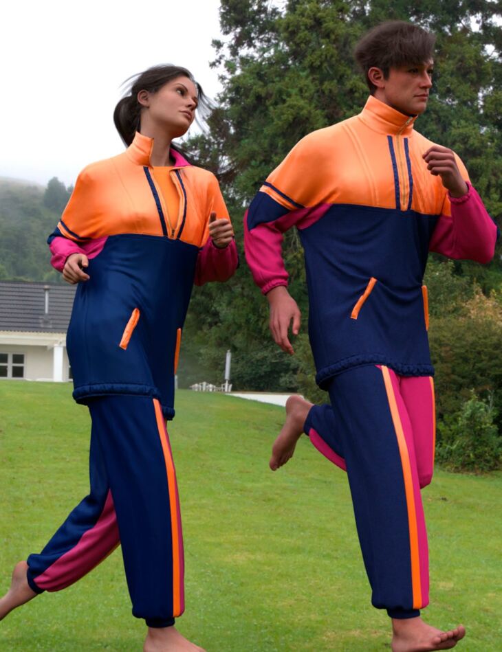 dForce Tracksuit Outfit for Genesis 9, 8, and 8.1_DAZ3DDL