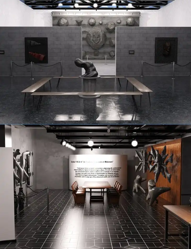 Art Exhibition Warehouse_DAZ3DDL