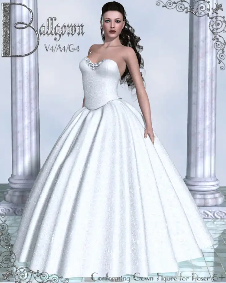Ballgown V4/A4/G4_DAZ3D下载站