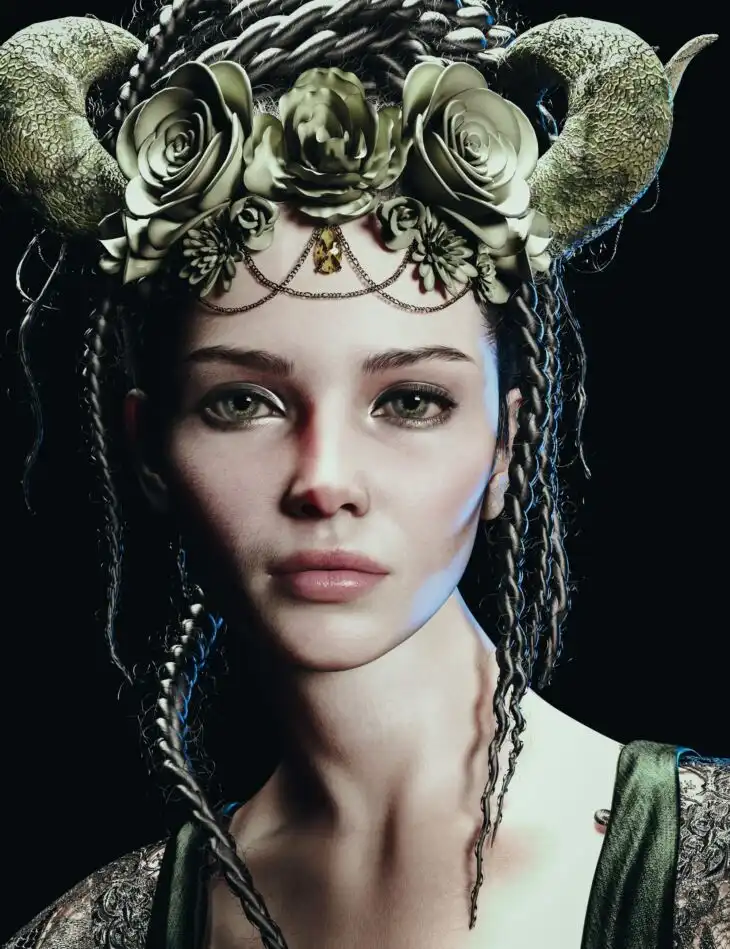 CB Lores Headdress for Genesis 9_DAZ3DDL