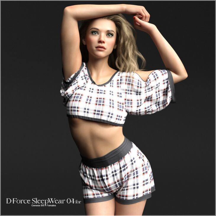 D-Force Sleepwear 04 for G8F and G8.1F_DAZ3D下载站