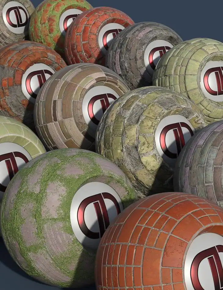 DD PBR Brick Wall Shaders for Iray Vol 1_DAZ3DDL