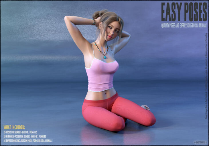 Easy Poses for Genesis 8 and 8.1 Female_DAZ3DDL
