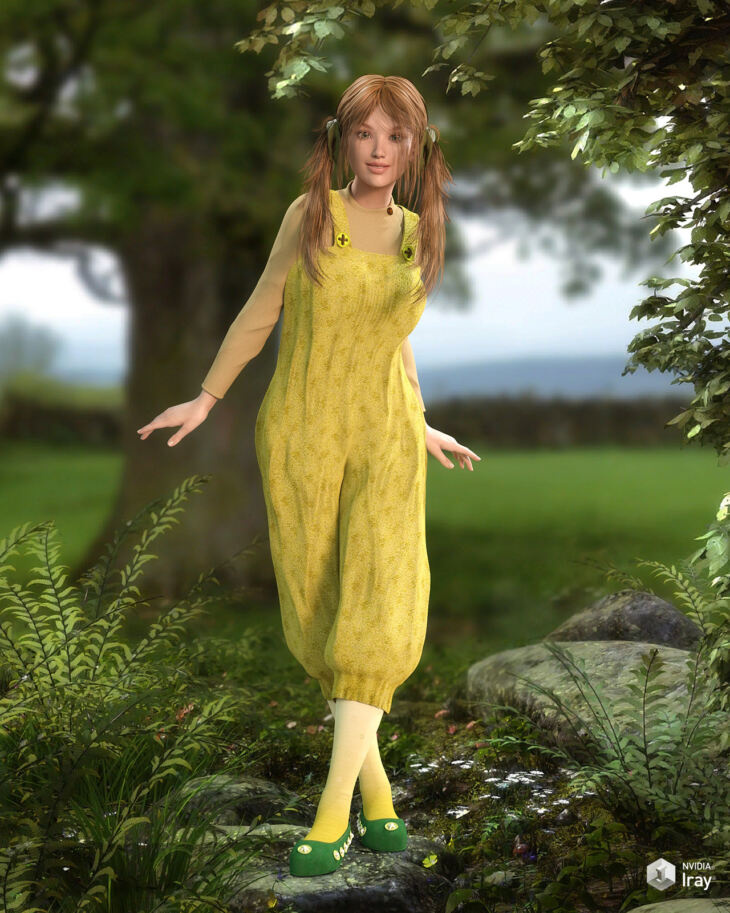 Hazel outfit and Props_DAZ3DDL