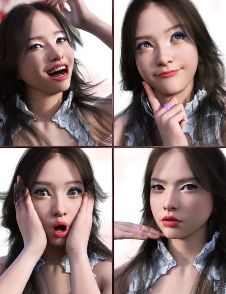 JW Superstar Expressions for Jennie 9_DAZ3D下载站