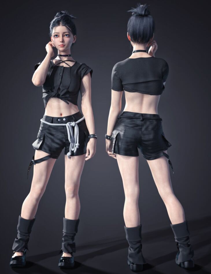 KuJ Fashion Cute Suit for Genesis 9_DAZ3D下载站