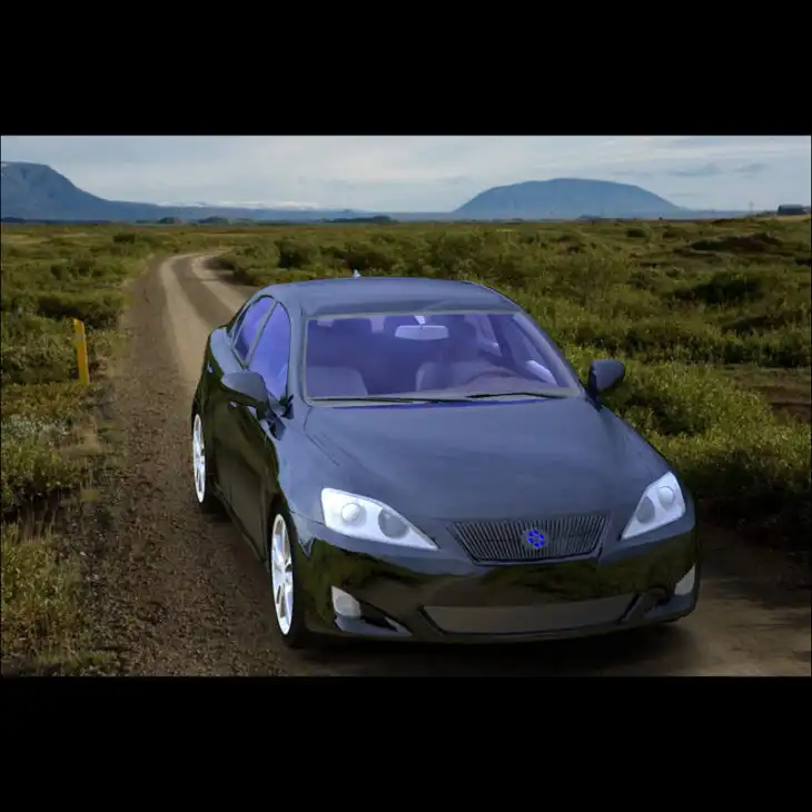 Luxury Sedan Car 2 (for Poser and Vue)_DAZ3DDL