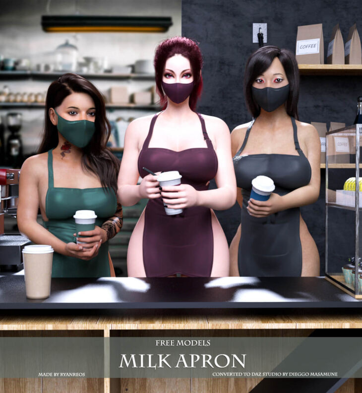 Milk Apron for Genesis 8 and 8.1 Female_DAZ3D下载站