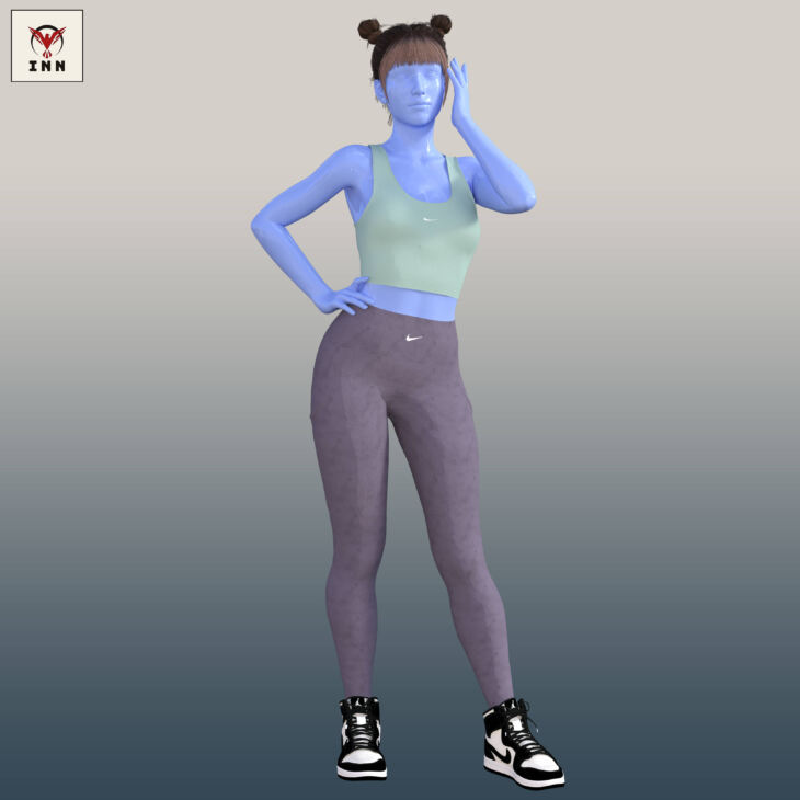 Nike – Sport Outfit for Genesis 8 Female_DAZ3D下载站