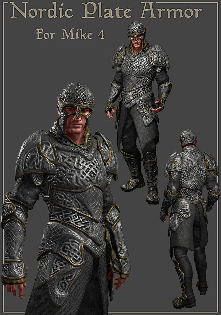 Nordic Armor for Mike 4_DAZ3D下载站