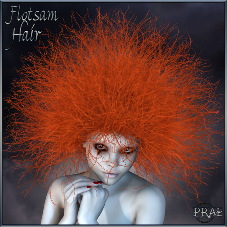Prae-Flotsam Hair V4 Poser_DAZ3DDL
