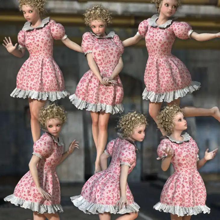 Pretty Dress Conforming version_DAZ3D下载站