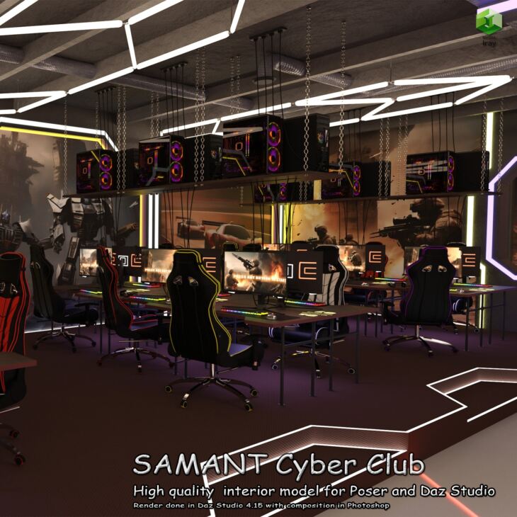 SAMANT Cyber Club_DAZ3D下载站