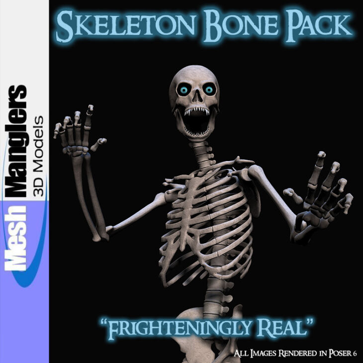 Skeleton Bones Pack_DAZ3D下载站