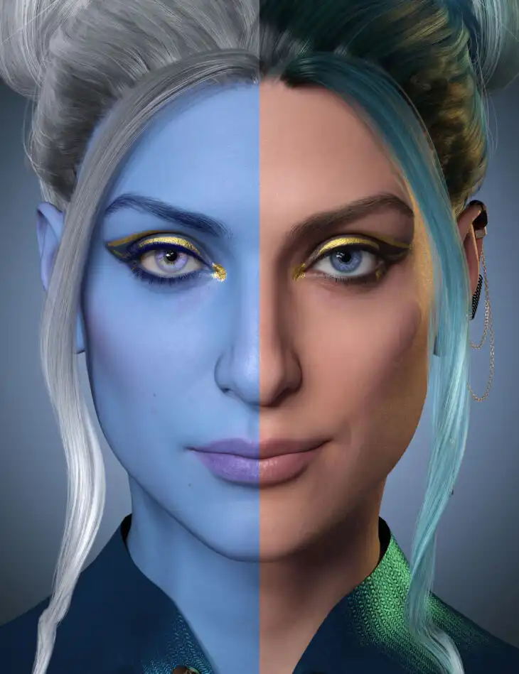 Snow Queen LIE Makeup Collection for Genesis 9_DAZ3D下载站