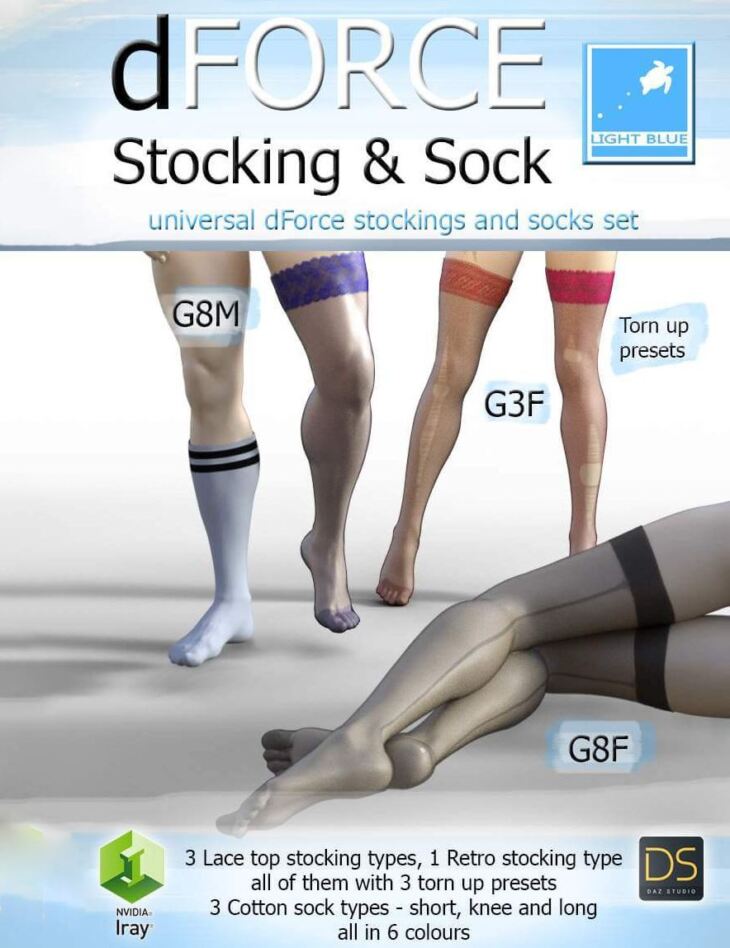 Stocking & Sock_DAZ3DDL