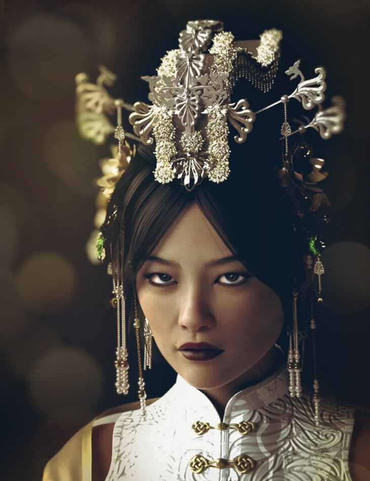 The Empress Jewelry For Genesis 9, 8, and 8.1 Female_DAZ3D下载站
