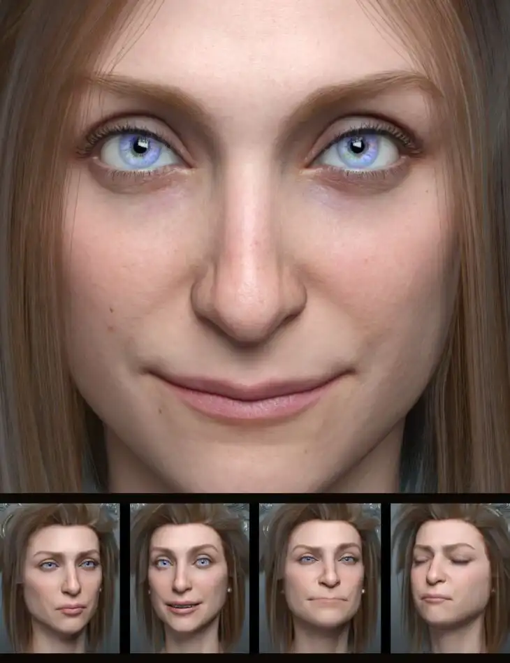 The Expression Collection for Snow Queen 9_DAZ3D下载站