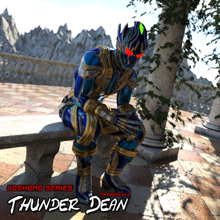 Thunder Dean for Genesis8 Male_DAZ3D下载站