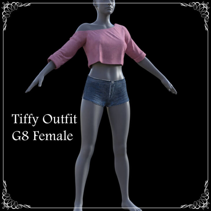 Tiffy Outfit G8 Female_DAZ3D下载站
