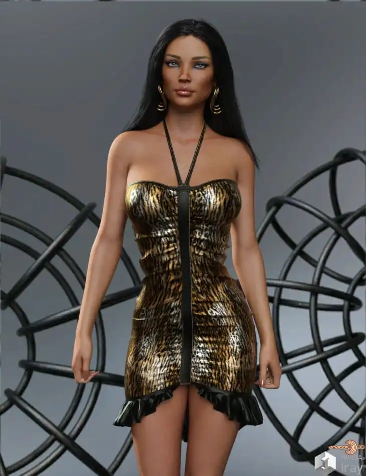 VERSUS – dForce Ruched Occasion Dress II Genesis 8-8.1F and G9_DAZ3DDL