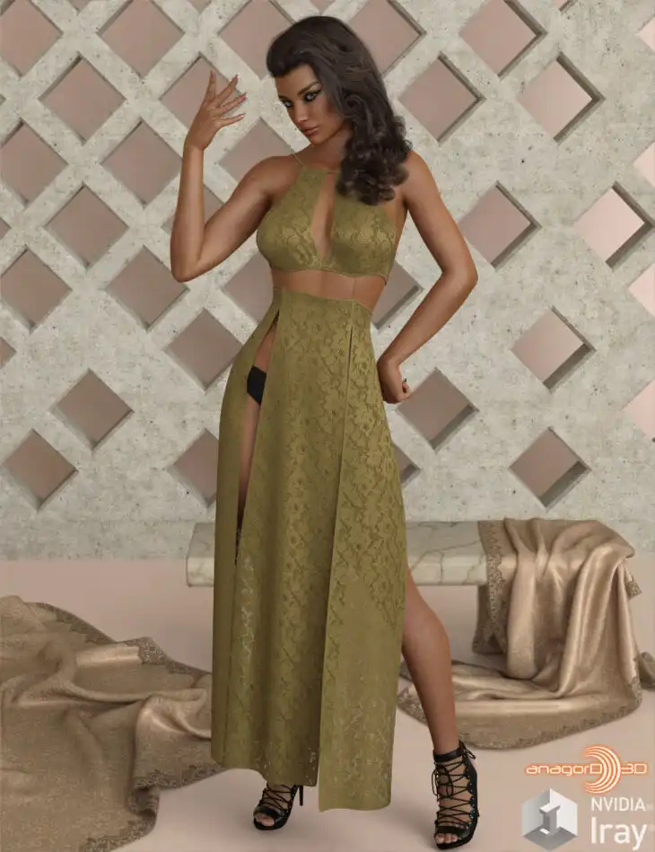 VERSUS – dForce Sexy Loin Dress 4 for Genesis 8 Females_DAZ3DDL