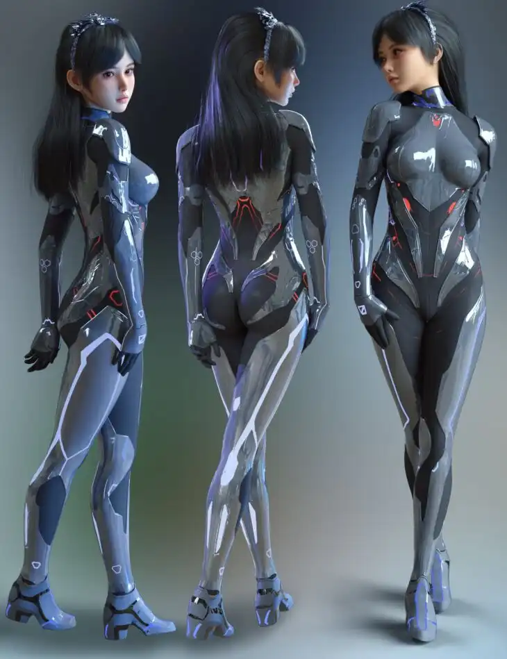 Vo Xiao Hua Armour for Genesis 9_DAZ3D下载站