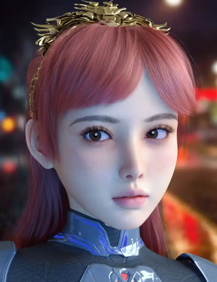 Vo Xiao Hua Hair for Genesis 9_DAZ3D下载站