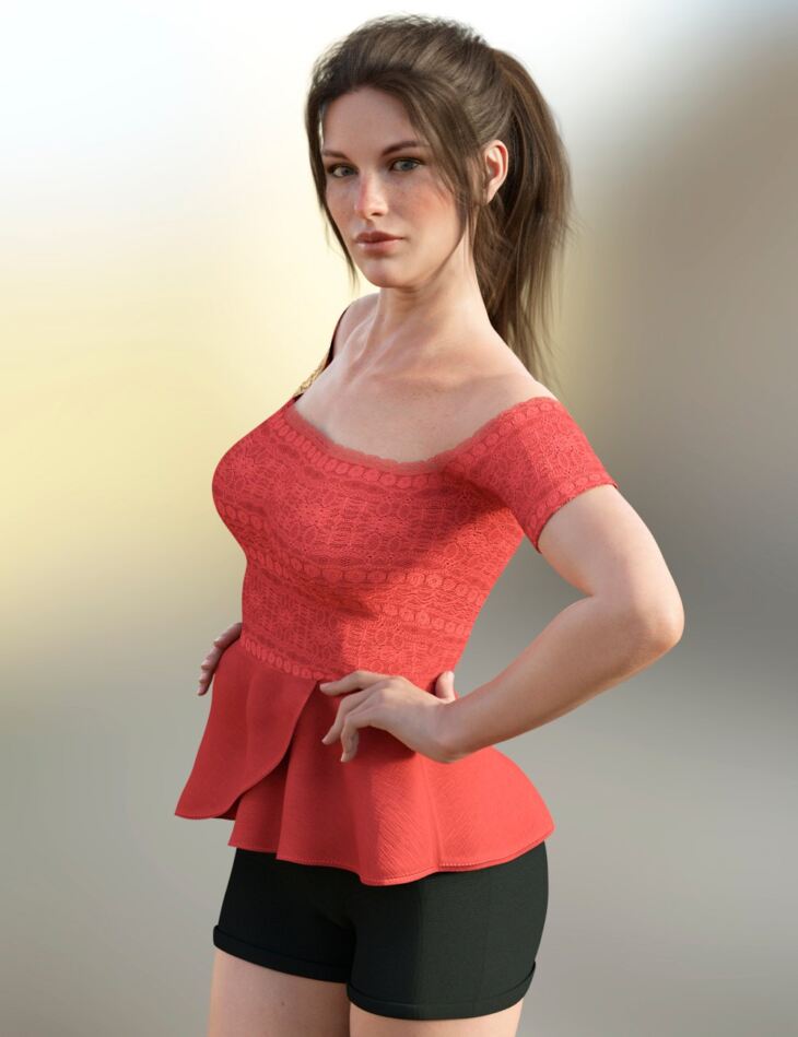 X-Fashion Finesse Outfit for Genesis 8 Female(s)_DAZ3D下载站