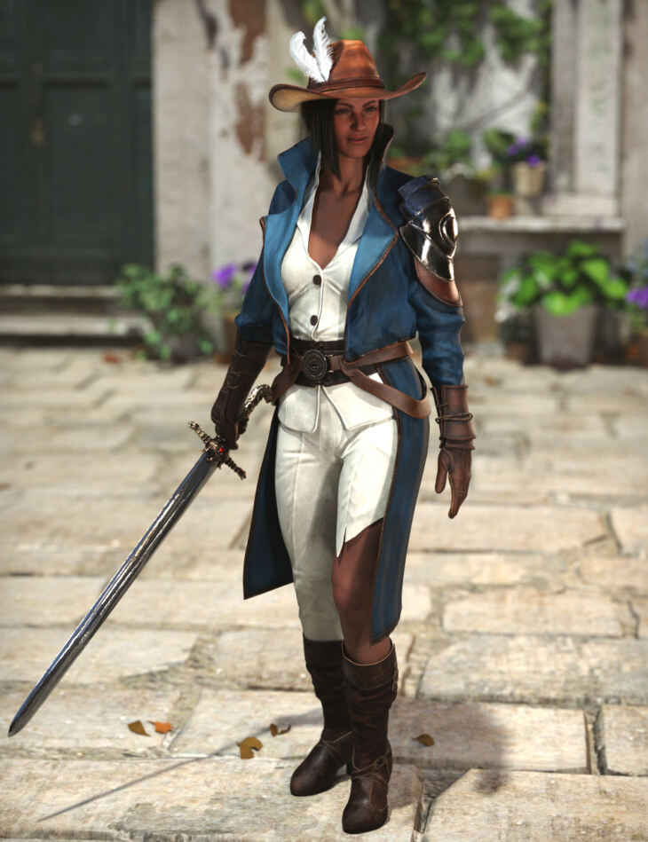 XI Musketeer Outfit for Genesis 9_DAZ3DDL