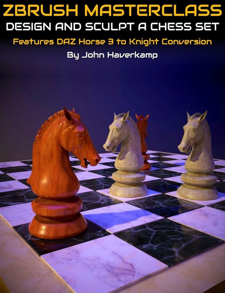 ZBrush Masterclass : Design and Sculpt a Chess Set_DAZ3D下载站