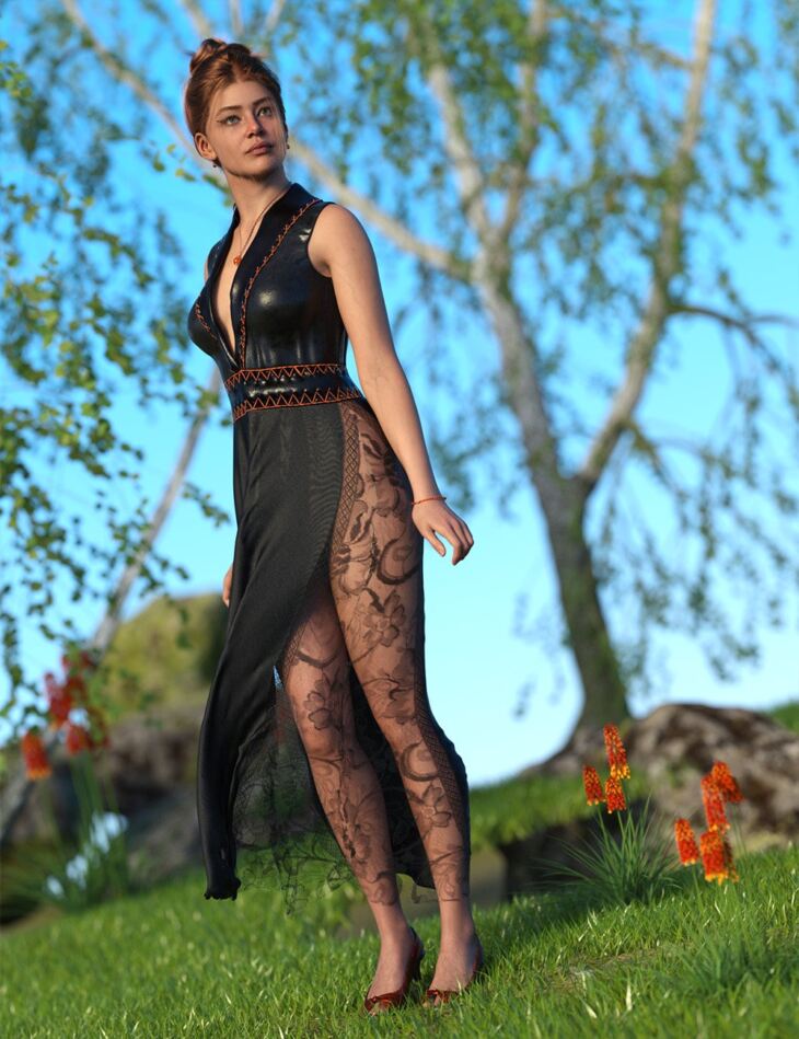 dForce Blanchette Fire Outfit for Genesis 9_DAZ3DDL