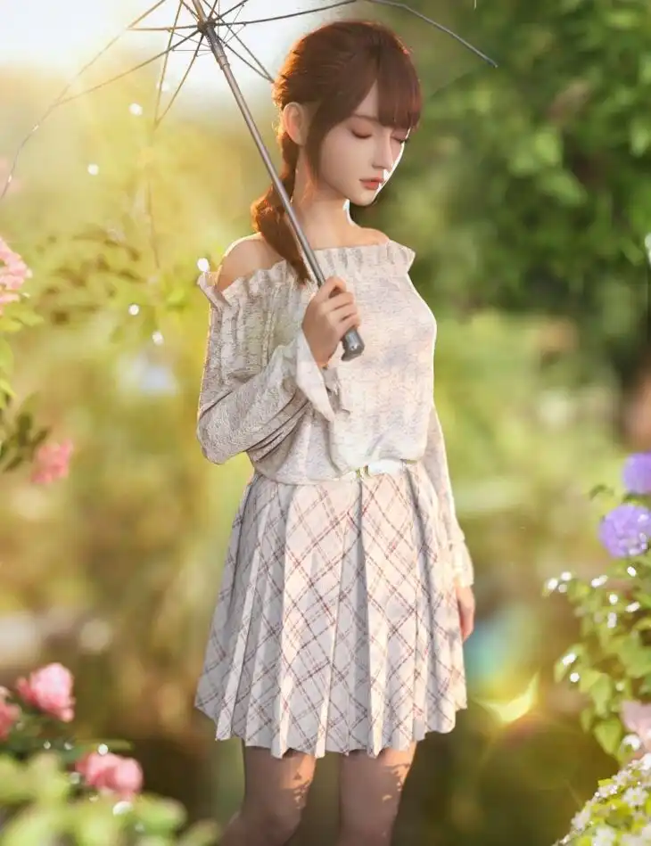 dForce CO Sweet Outfit for Genesis 8 and 8.1 Females_DAZ3DDL